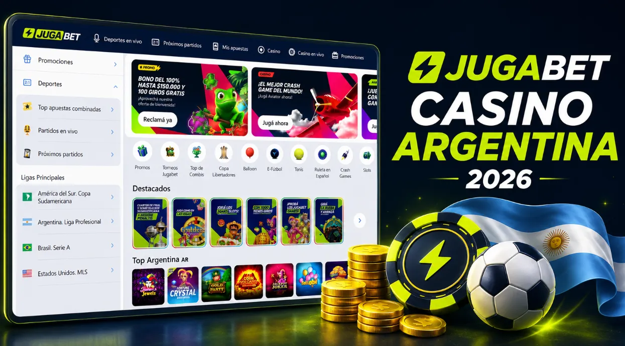 JugaBet Casino Argentina con Bono, Slots y App Móvil