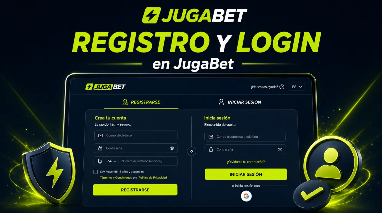 Cómo Registrarse e Iniciar Sesión en JugaBet